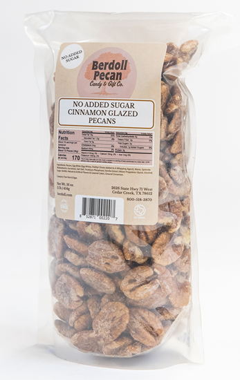 NO ADDED SUGAR CINNAMON GLAZED PECANS